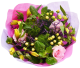 Spring Bouquet SHAYA:
Limonium Purple
Alstromelias Yellow
Pink Roses
Hypericum White
Dianthus Kiwi Cool